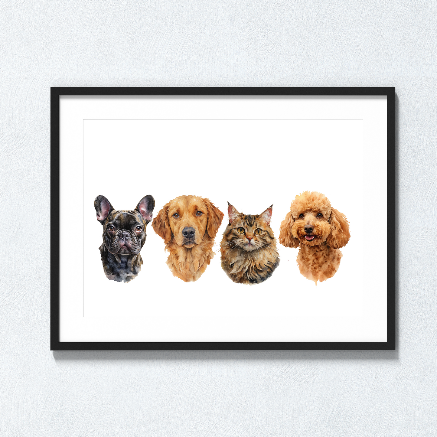 Custom Watercolor Pet Portrait