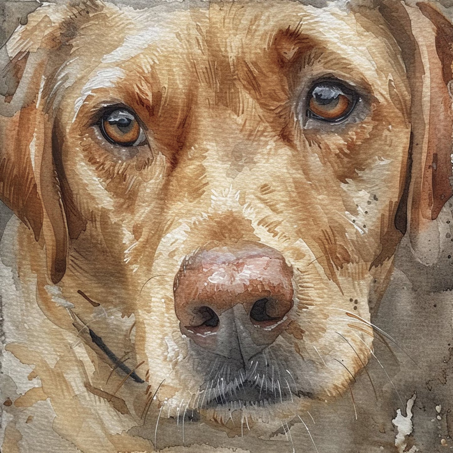 Custom Watercolor Pet Portrait